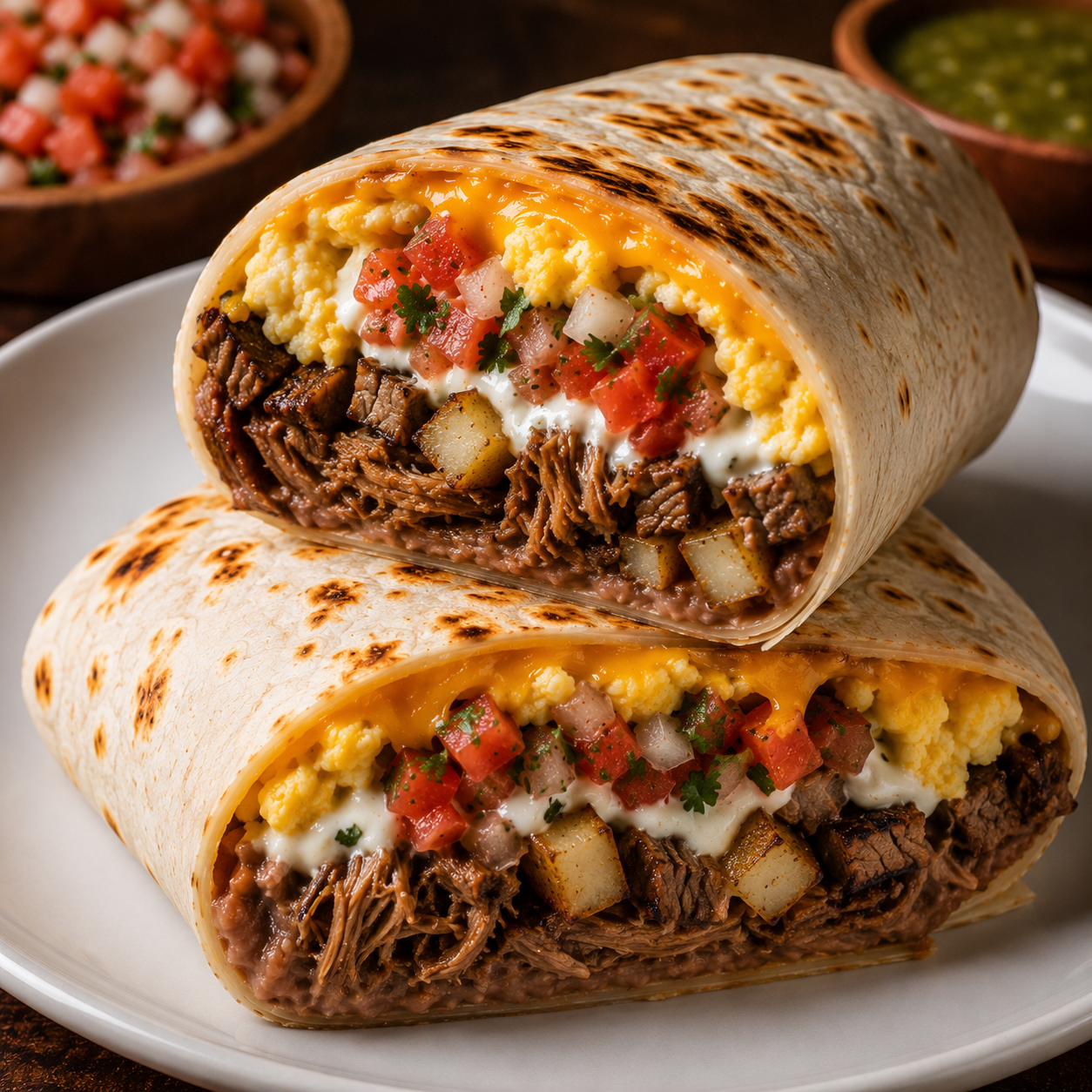 Shredded Beef Burrito