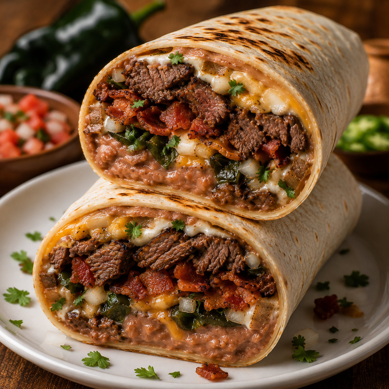 Poblano Burrito